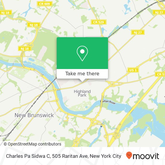 Mapa de Charles Pa Sidwa C, 505 Raritan Ave