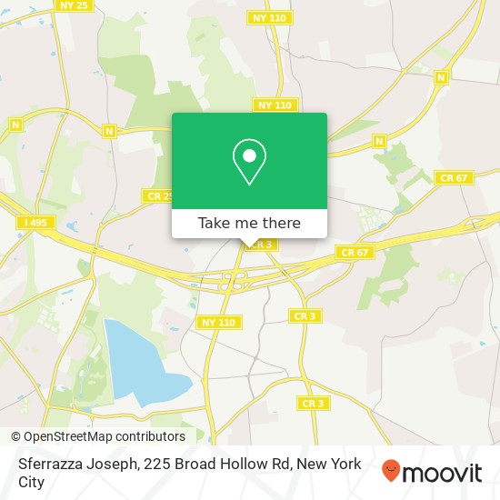 Mapa de Sferrazza Joseph, 225 Broad Hollow Rd