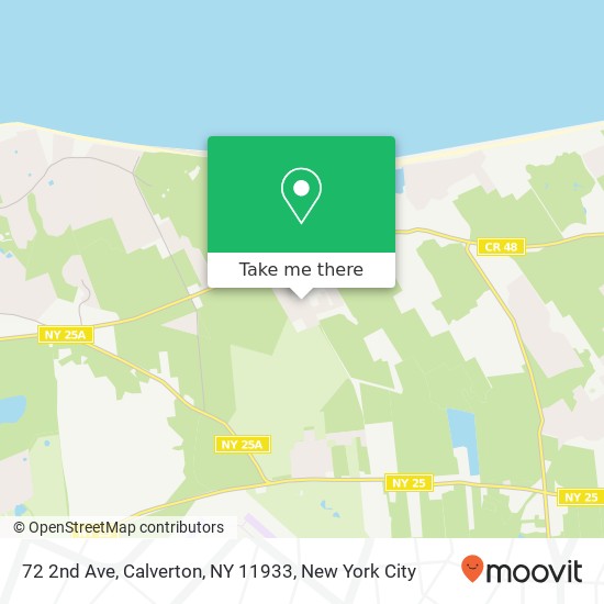 Mapa de 72 2nd Ave, Calverton, NY 11933