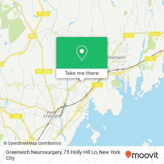 Greenwich Neurosurgery, 75 Holly Hill Ln map