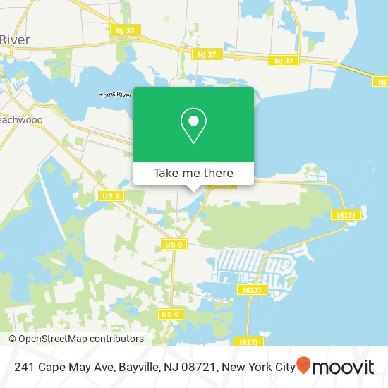 241 Cape May Ave, Bayville, NJ 08721 map