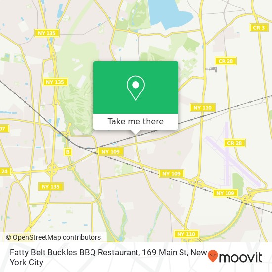 Mapa de Fatty Belt Buckles BBQ Restaurant, 169 Main St