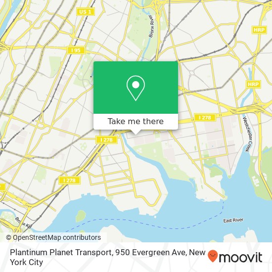 Plantinum Planet Transport, 950 Evergreen Ave map