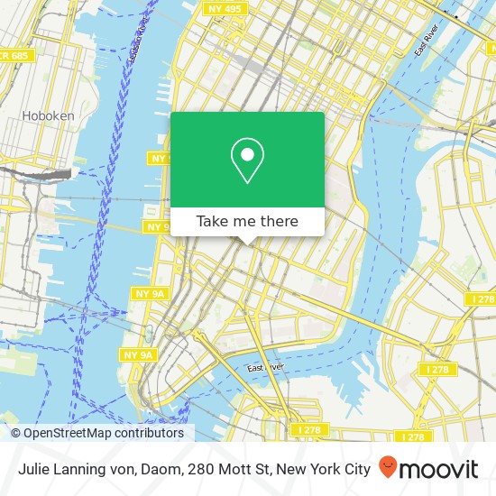 Mapa de Julie Lanning von, Daom, 280 Mott St