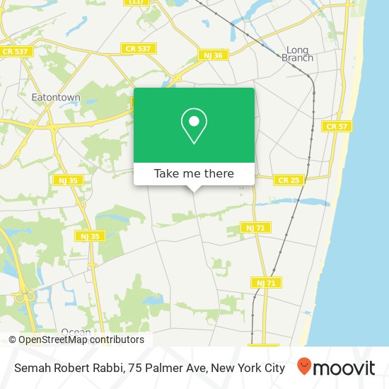 Mapa de Semah Robert Rabbi, 75 Palmer Ave