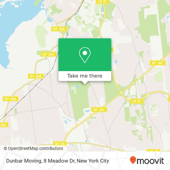 Mapa de Dunbar Moving, 8 Meadow Dr