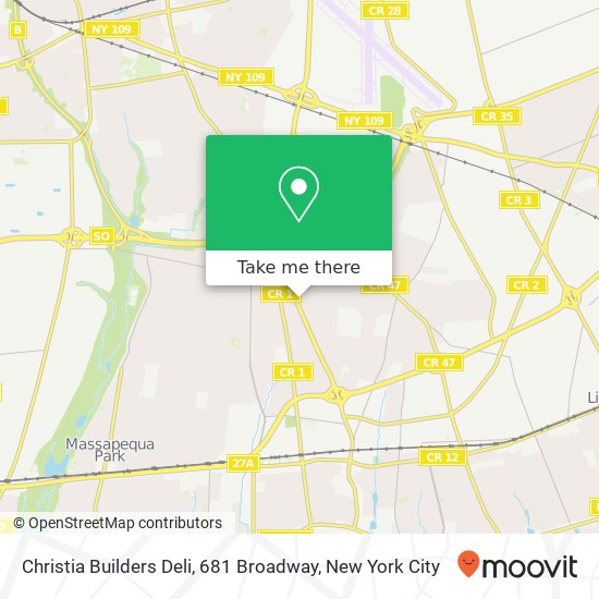Christia Builders Deli, 681 Broadway map