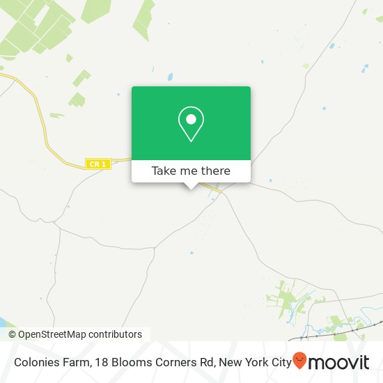 Colonies Farm, 18 Blooms Corners Rd map