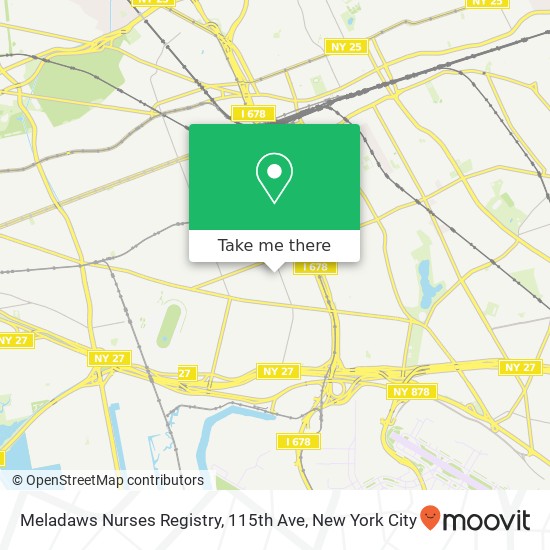 Mapa de Meladaws Nurses Registry, 115th Ave