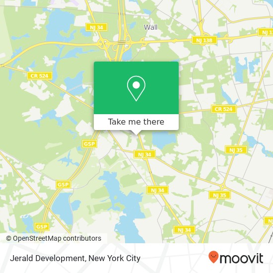 Jerald Development map