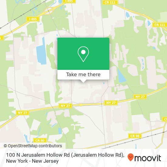 100 N Jerusalem Hollow Rd (Jerusalem Hollow Rd), Manorville, NY 11949 map