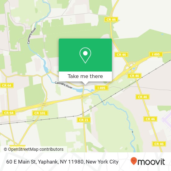 Mapa de 60 E Main St, Yaphank, NY 11980