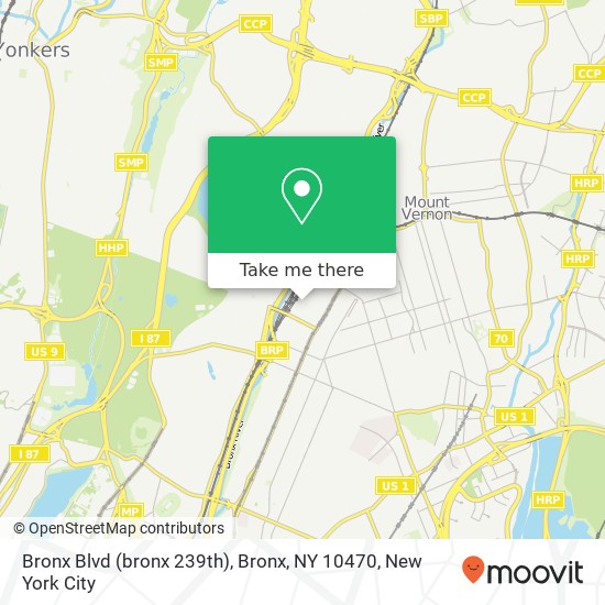 Mapa de Bronx Blvd (bronx 239th), Bronx, NY 10470