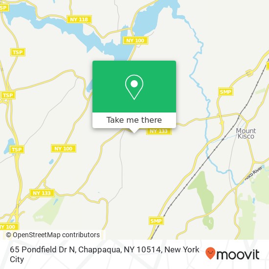 Mapa de 65 Pondfield Dr N, Chappaqua, NY 10514
