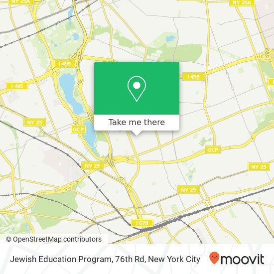 Mapa de Jewish Education Program, 76th Rd