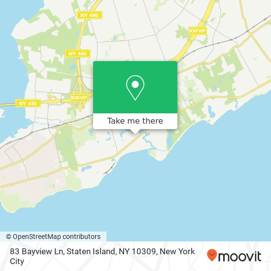 83 Bayview Ln, Staten Island, NY 10309 map