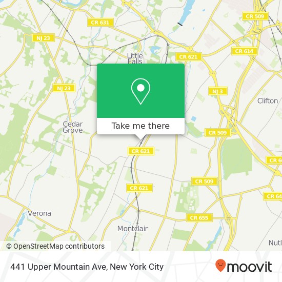 441 Upper Mountain Ave, Montclair, NJ 07043 map