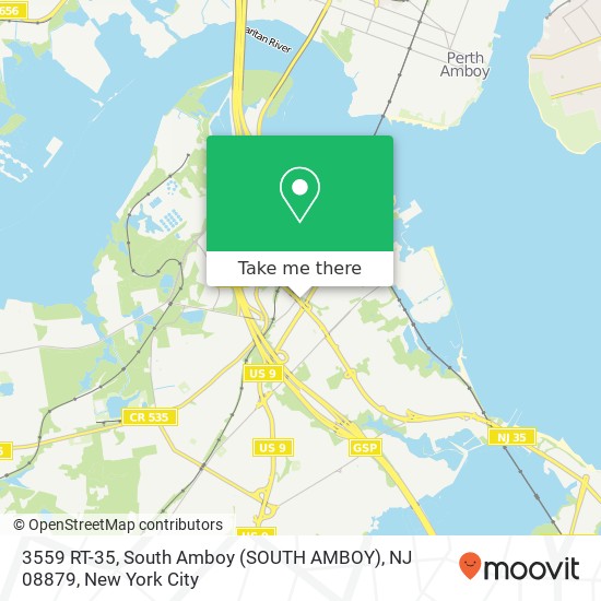 Mapa de 3559 RT-35, South Amboy (SOUTH AMBOY), NJ 08879