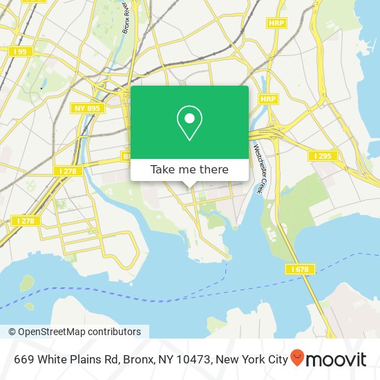 Mapa de 669 White Plains Rd, Bronx, NY 10473