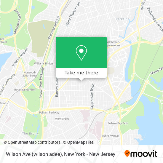 Mapa de Wilson Ave (wilson adee)