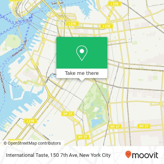 International Taste, 150 7th Ave map