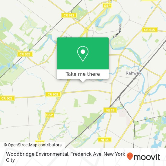 Mapa de Woodbridge Environmental, Frederick Ave