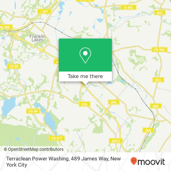 Terraclean Power Washing, 489 James Way map