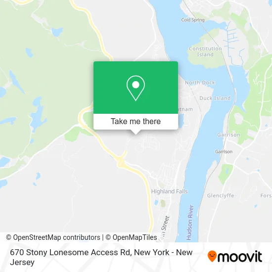 670 Stony Lonesome Access Rd map