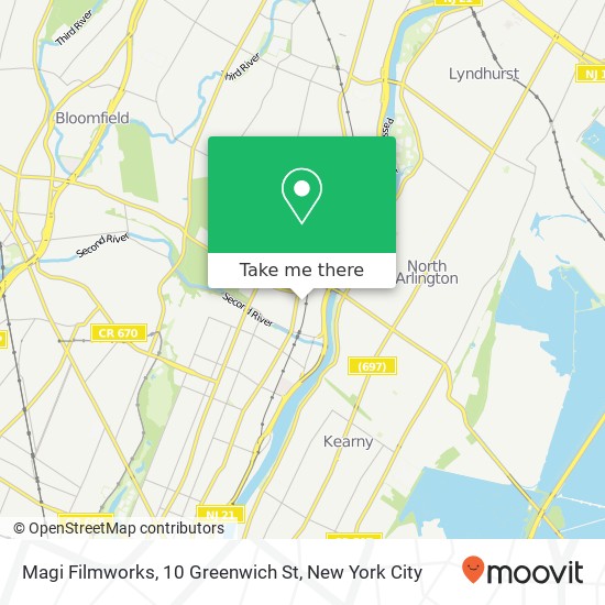 Magi Filmworks, 10 Greenwich St map