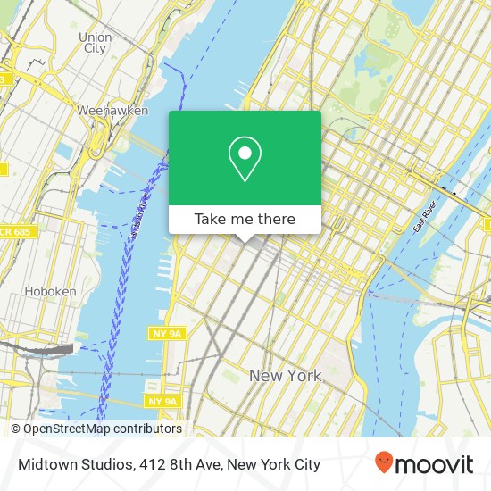 Mapa de Midtown Studios, 412 8th Ave