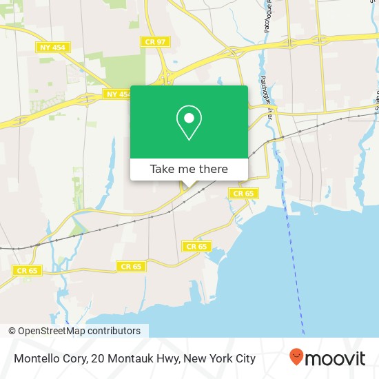 Montello Cory, 20 Montauk Hwy map