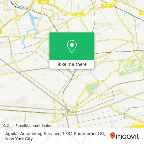 Aguilar Accounting Services, 1734 Summerfield St map