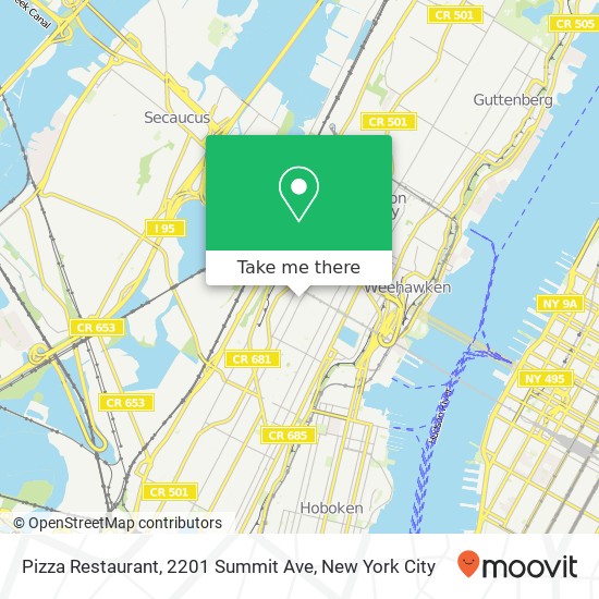 Mapa de Pizza Restaurant, 2201 Summit Ave