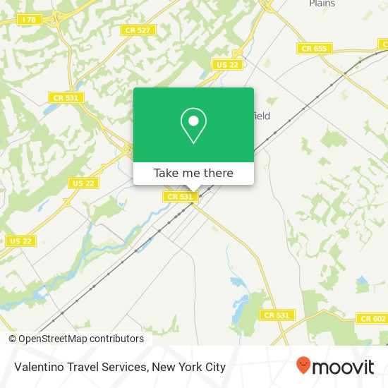 Valentino Travel Services map
