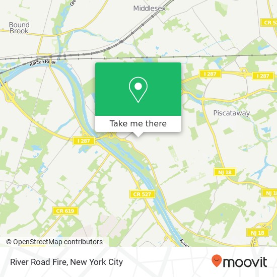 Mapa de River Road Fire