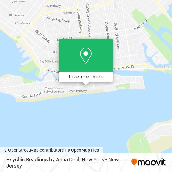Psychic Readings by Anna Deal map