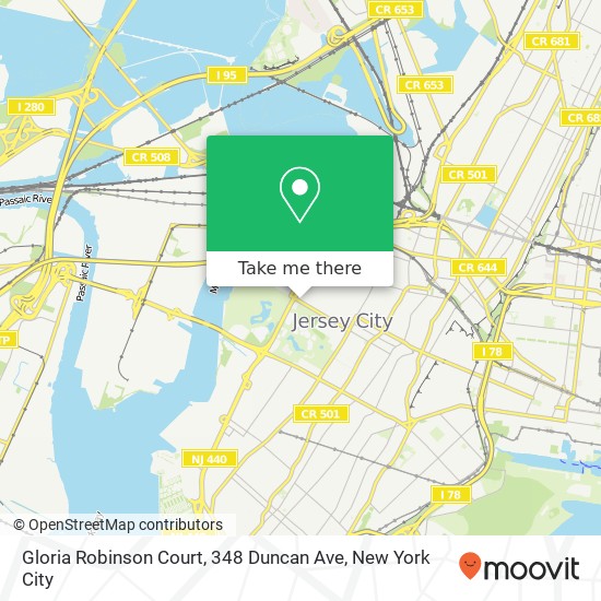 Mapa de Gloria Robinson Court, 348 Duncan Ave