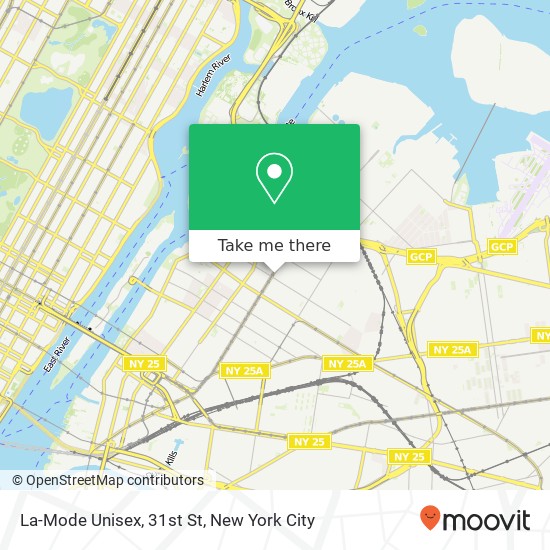 La-Mode Unisex, 31st St map