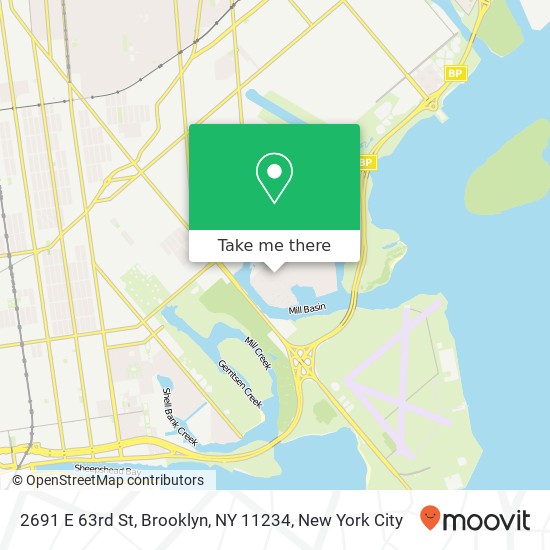 2691 E 63rd St, Brooklyn, NY 11234 map