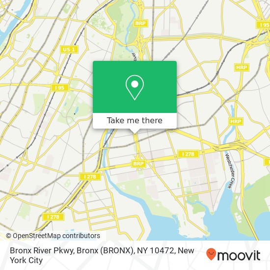 Mapa de Bronx River Pkwy, Bronx (BRONX), NY 10472