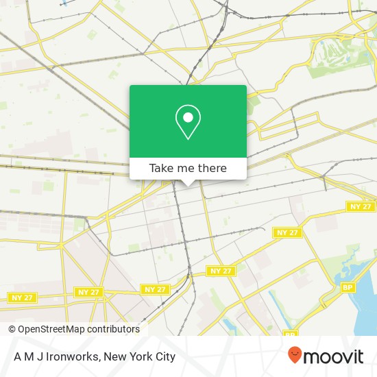 A M J Ironworks map