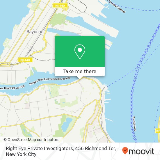 Mapa de Right Eye Private Investigators, 456 Richmond Ter