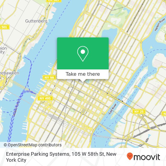 Mapa de Enterprise Parking Systems, 105 W 58th St
