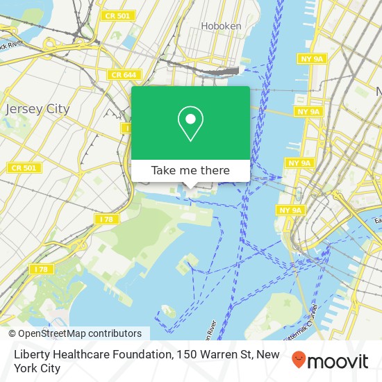 Mapa de Liberty Healthcare Foundation, 150 Warren St