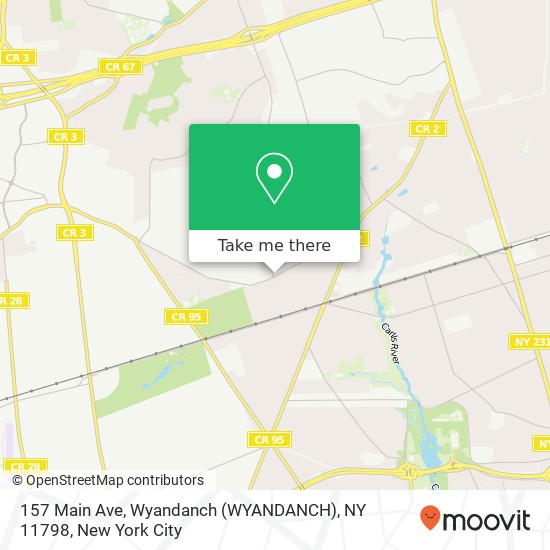 Mapa de 157 Main Ave, Wyandanch (WYANDANCH), NY 11798