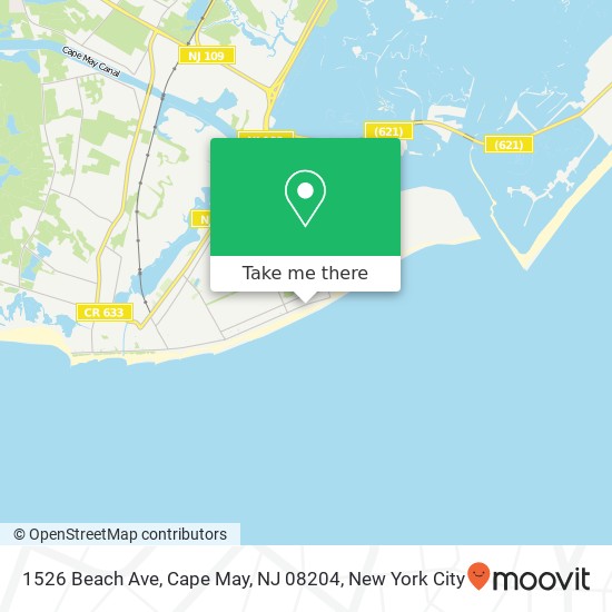 1526 Beach Ave, Cape May, NJ 08204 map