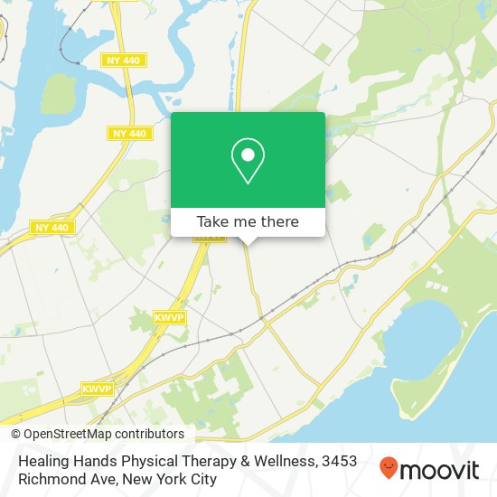Mapa de Healing Hands Physical Therapy & Wellness, 3453 Richmond Ave