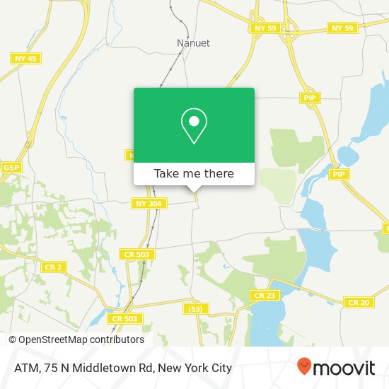 ATM, 75 N Middletown Rd map