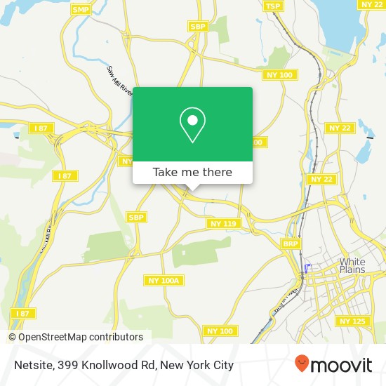 Netsite, 399 Knollwood Rd map