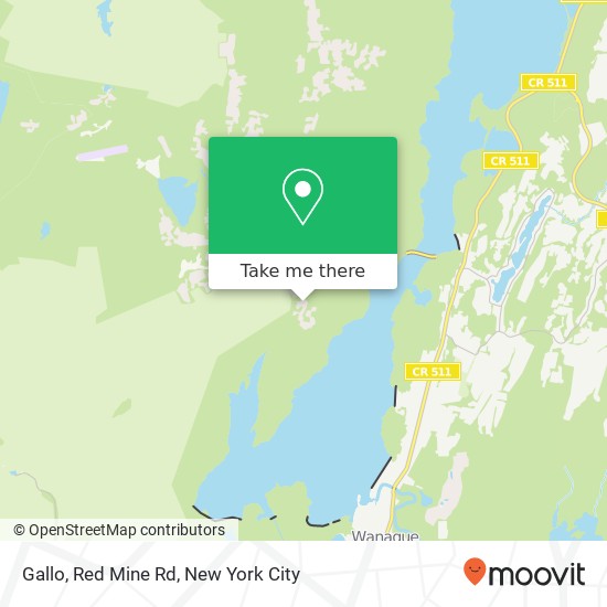 Mapa de Gallo, Red Mine Rd